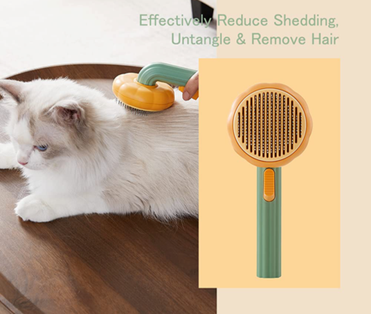 FurFreeze Purrpose Self-Cleaning Massage Comb